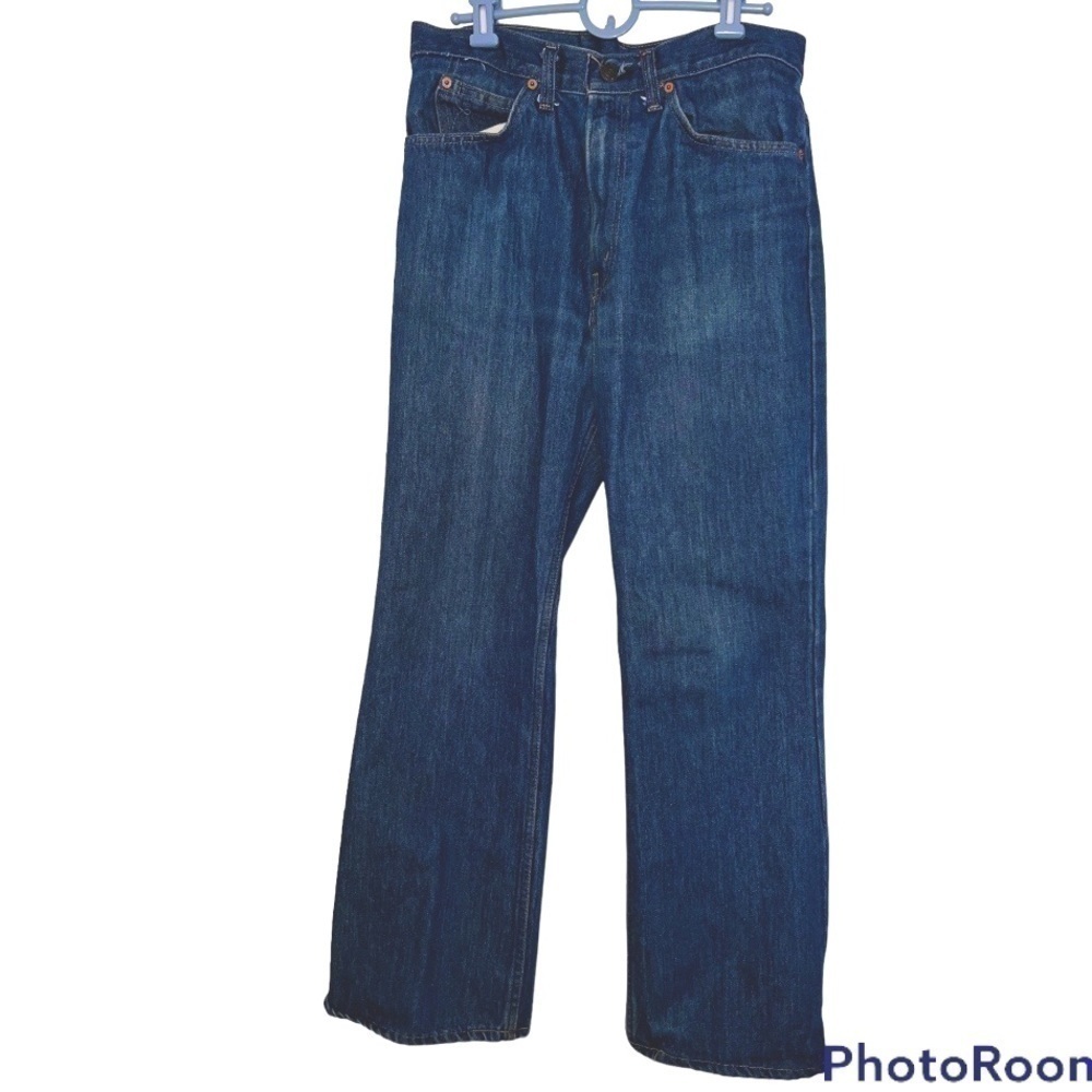 Vintage Levi’s, 1970s, dark blue, 32 x 31 (size cut out)